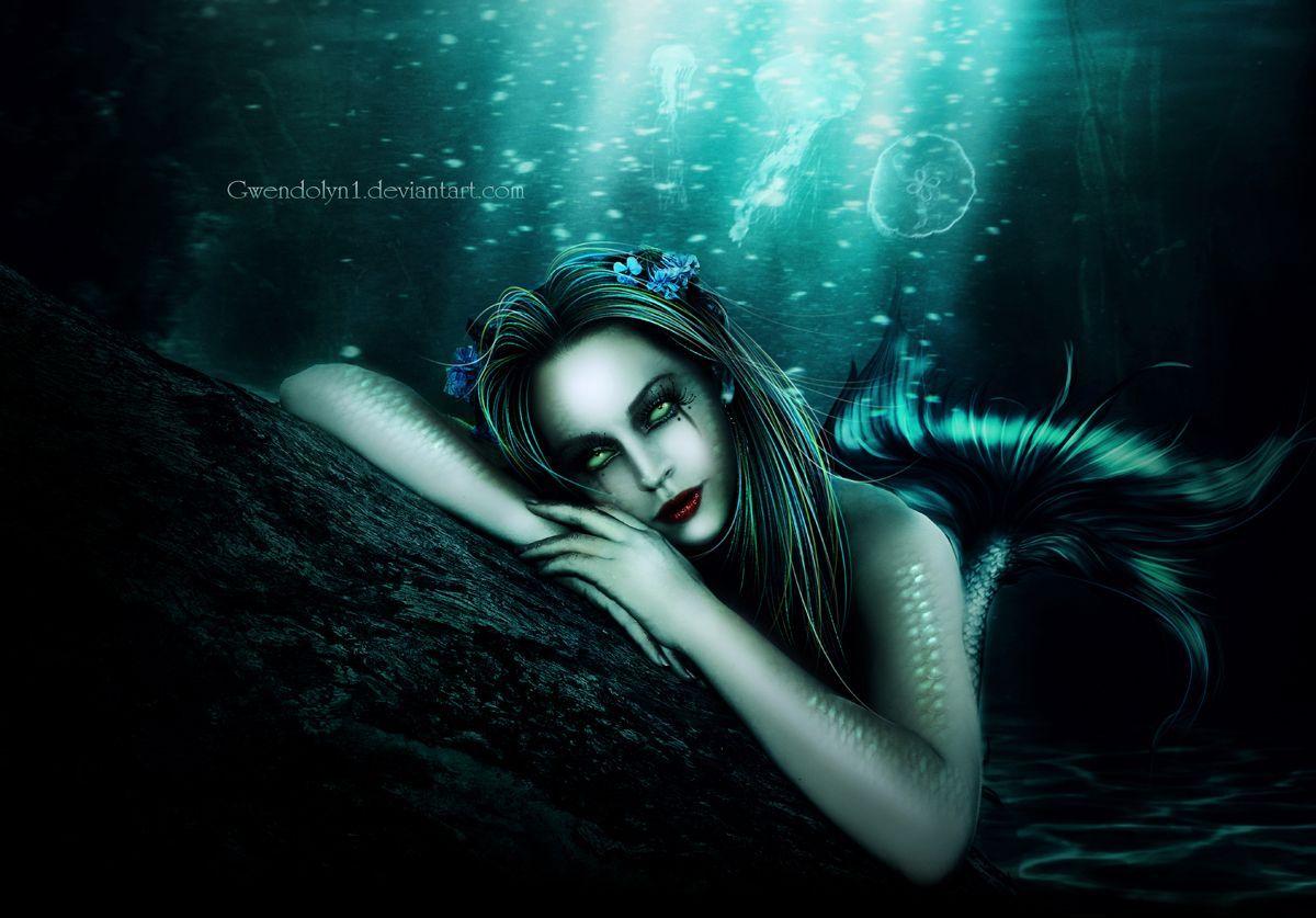 Black Mermaid Wallpapers Top Free Black Mermaid Backgrounds Wallpaperaccess