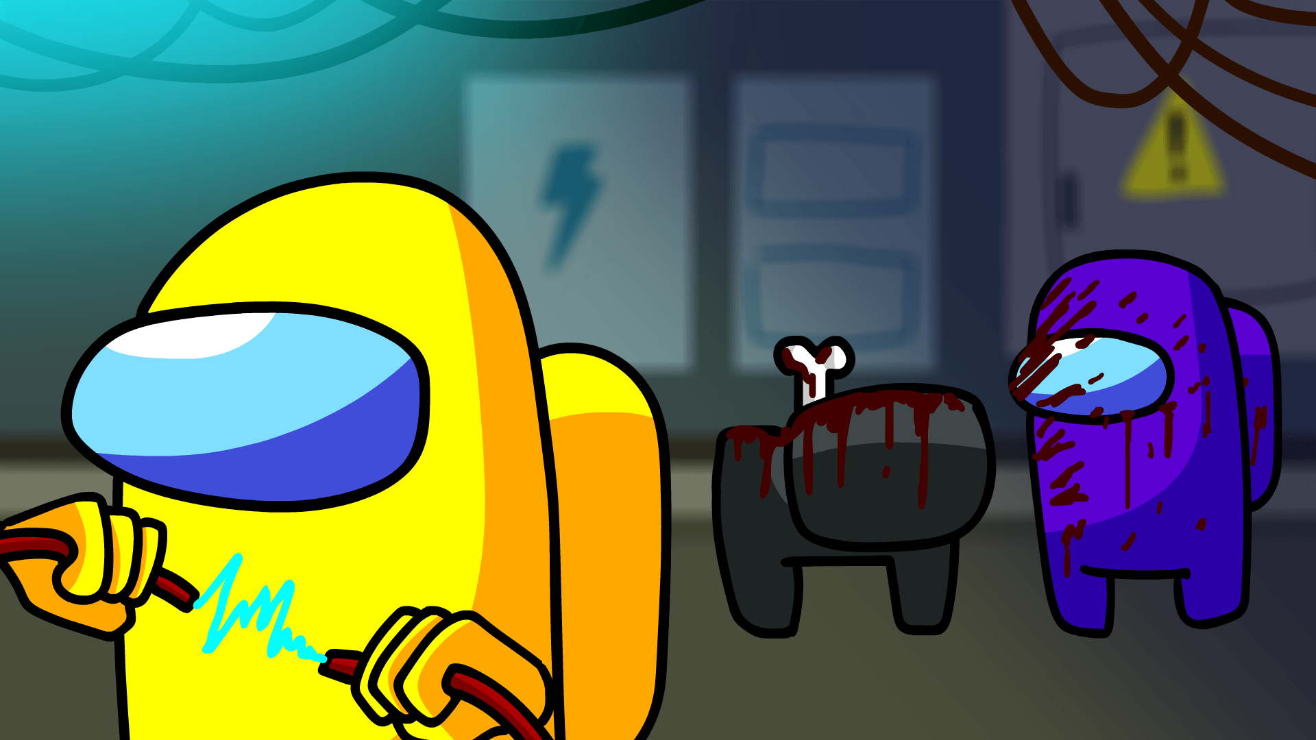 yellow among us wallpapers top free yellow among us on among us yellow wallpapers