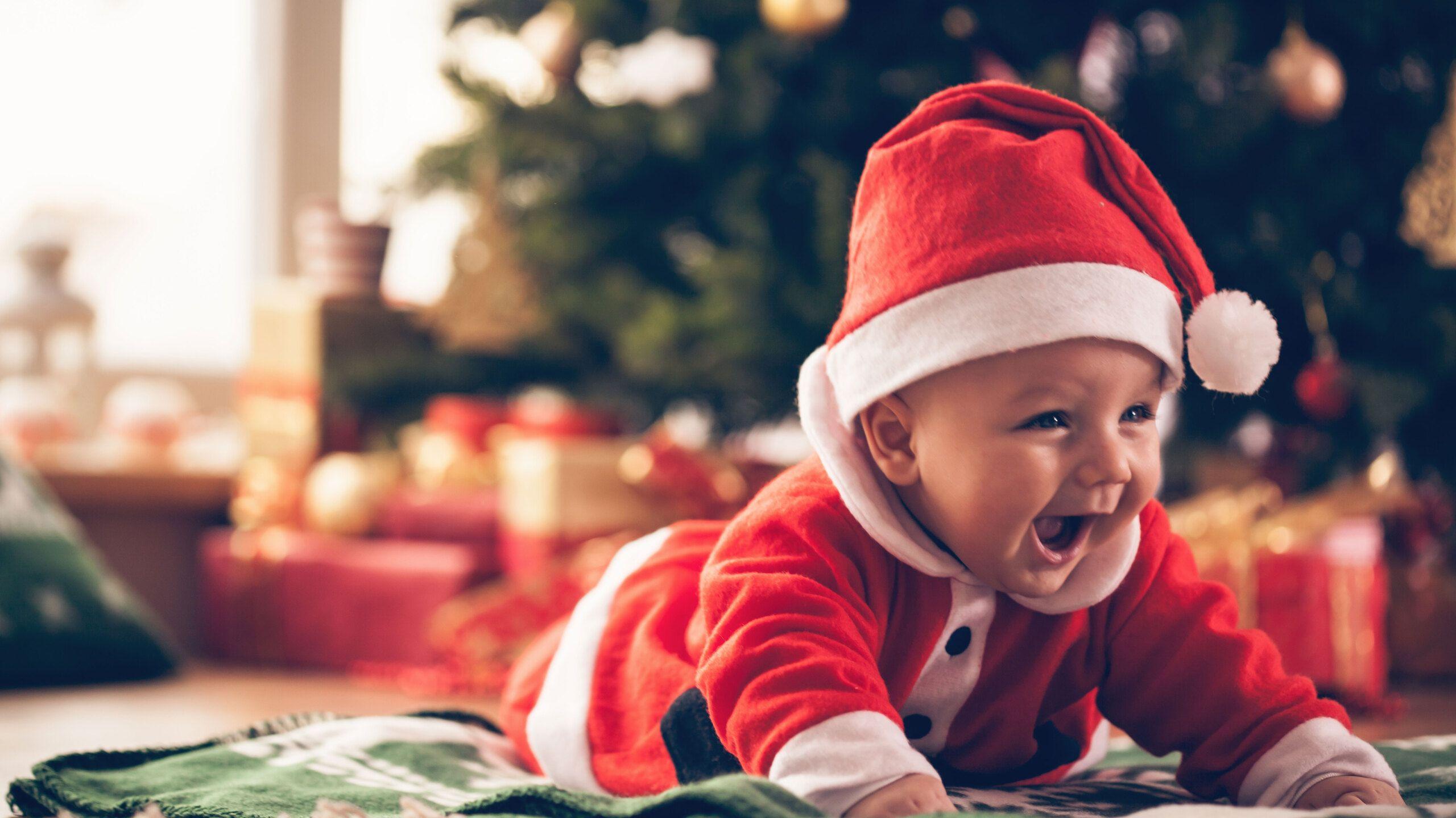 The great collection of baby pictures wallpaper for desktop, laptop and mobiles. Christmas Baby Wallpapers Top Free Christmas Baby Backgrounds Wallpaperaccess