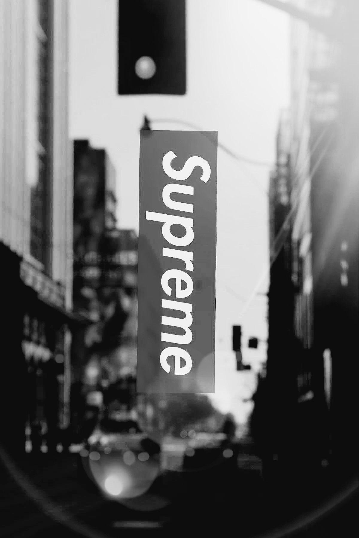 Supreme black and white wallpapers