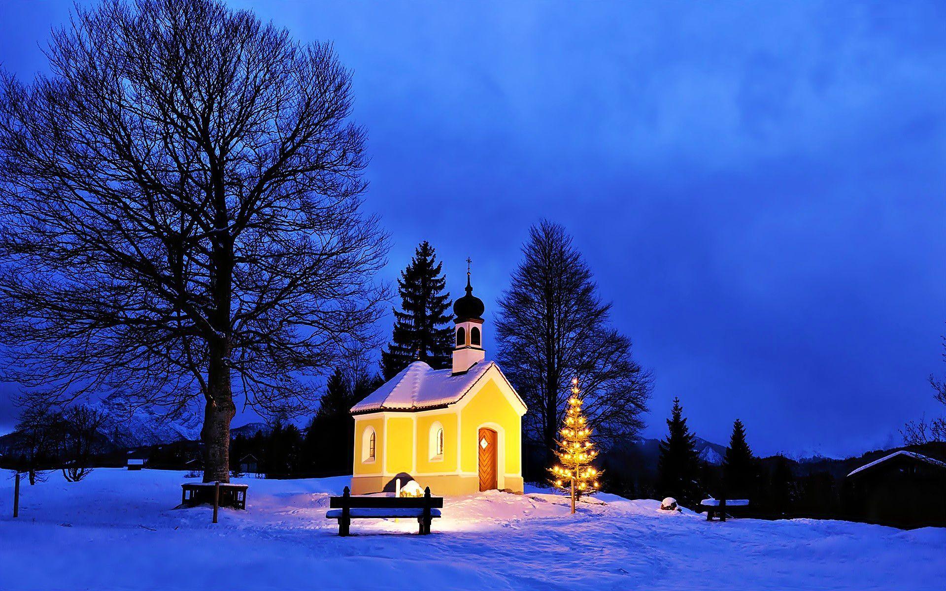 Christmas church wallpapers