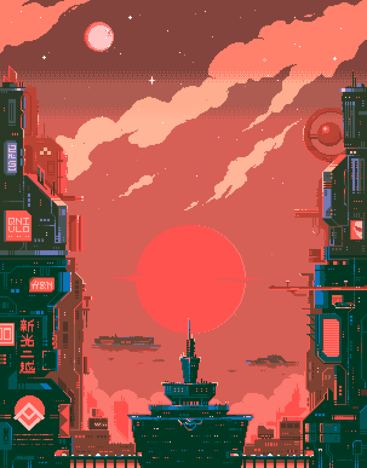 Pixel art gif wallpapers