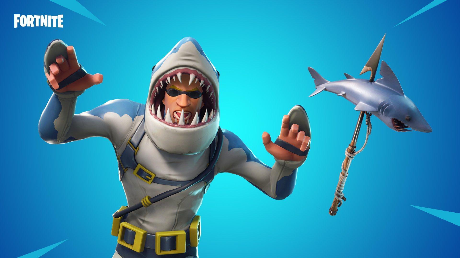 Shark Fortnite Wallpapers Top Free Shark Fortnite Backgrounds 914840 