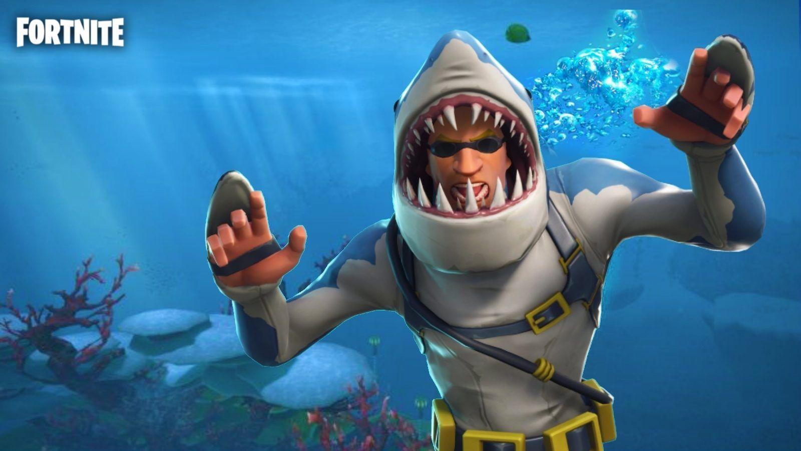 Shark Fortnite Wallpapers Top Free Shark Fortnite Backgrounds 914880 