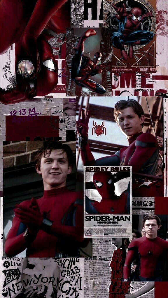 Tom Holland Wallpaper Collage : Tom Holland Spiderman Wallpaper Cave