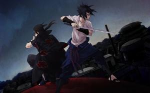 itachi sasuke wallpapers uchiha brothers cave