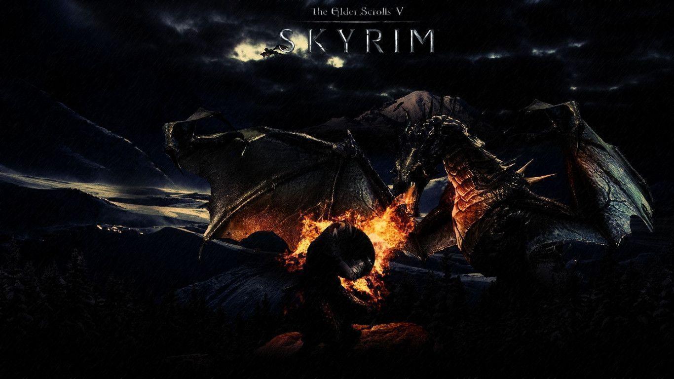 skyrim wallpapers 1366x768 wallpaper cave on skyrim wallpaper 1366x768