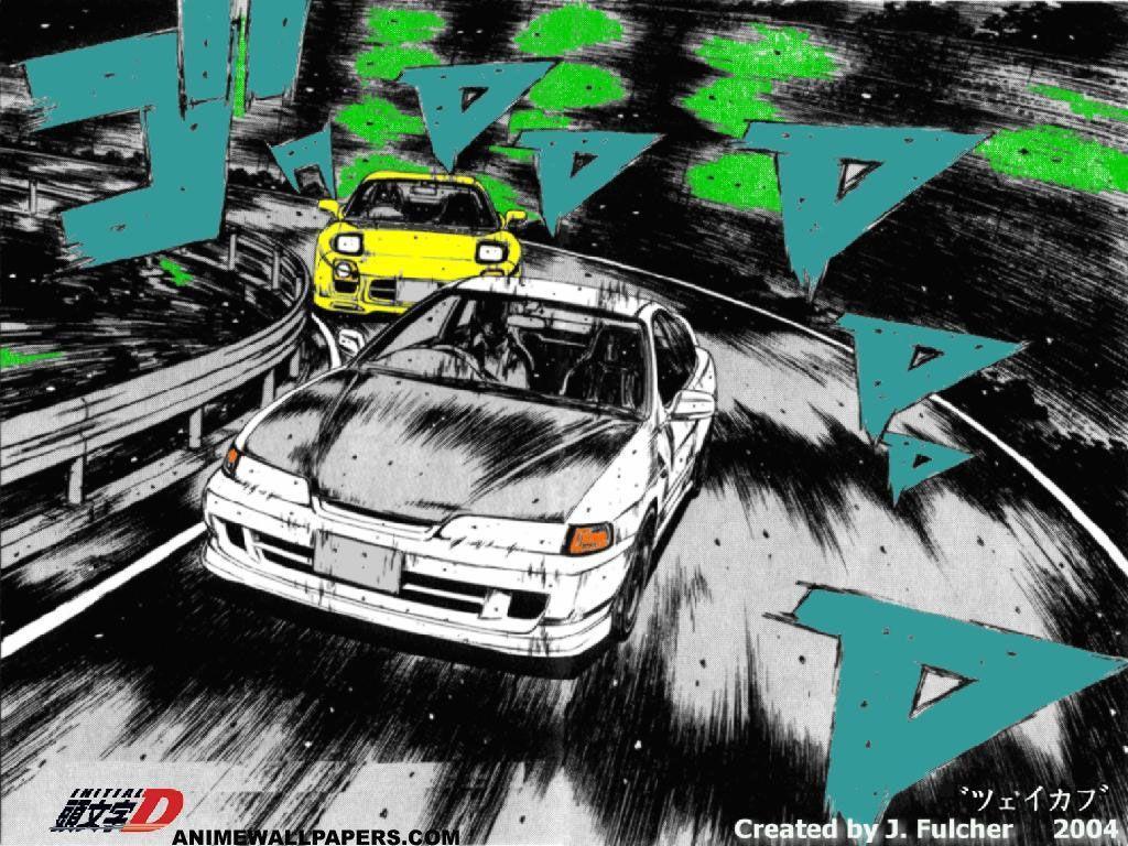 Black and white area rug, drifting, japanese cars, initial d, anime, hd wallpaper. Initial D Wallpapers Wallpaper Cave