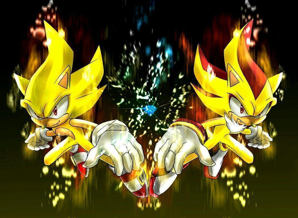 super sonic wallpapers wallpaper cave on super sonic and super shadow wallpapers