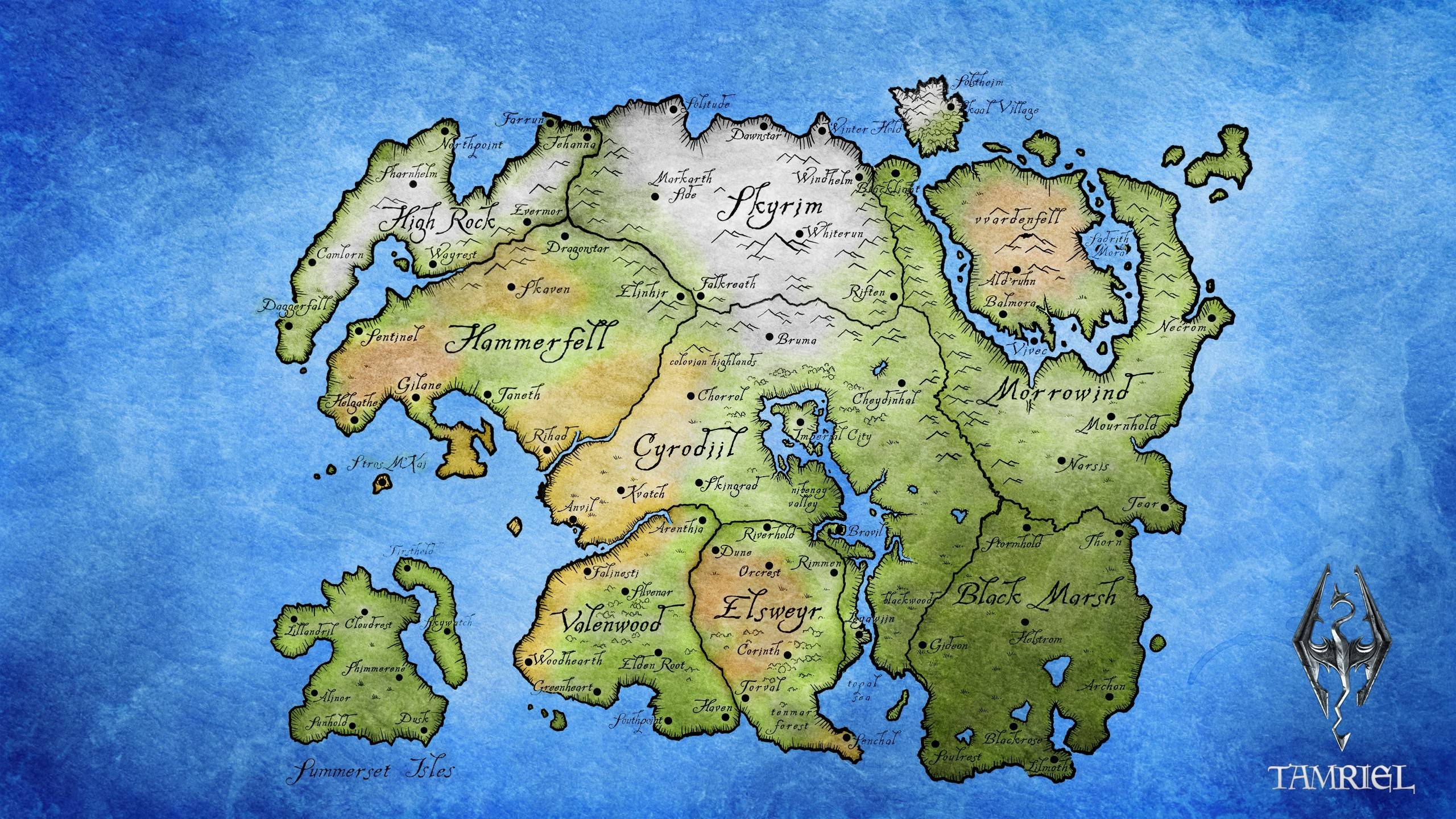 Detailed Map Of Cyrodiil KxLrJ3v 