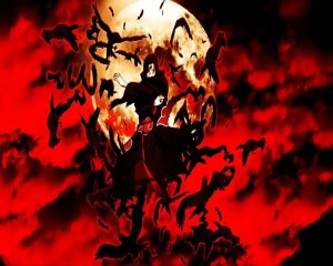 itachi uchiha wallpapers moon akatsuki background backgrounds cave ravens wallpapercave