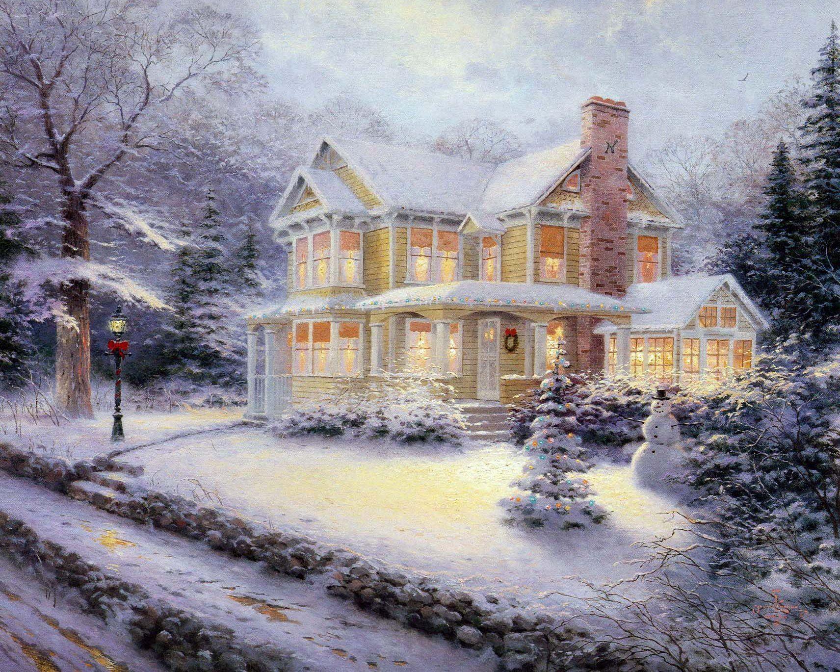 In addition, many people use trees for landscaping, so it's beneficial to know what species to look for wh. Thomas Kinkade Christmas Wallpapers - Wallpaper Cave