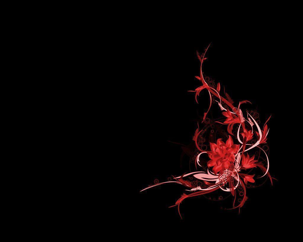 red flower black backgrounds wallpaper cave on red flower black background
