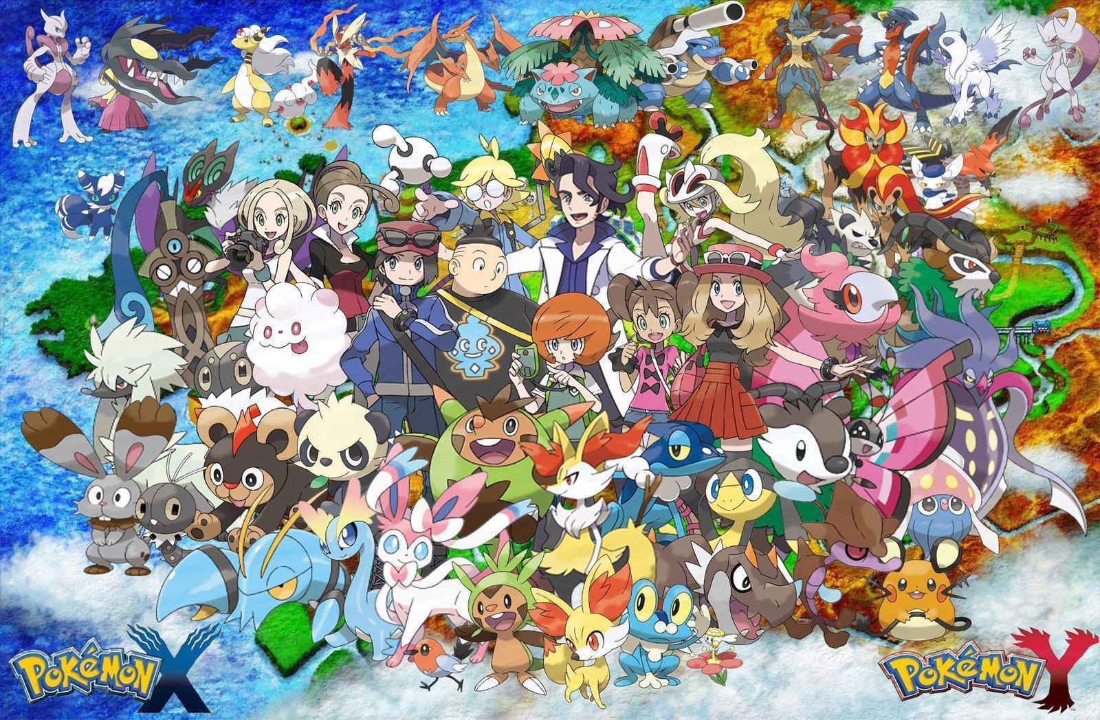 Poke_mon photography backdrop anime party supplies background boys birthday cake table decoration . New Pokemon Wallpapers - Wallpaper Cave