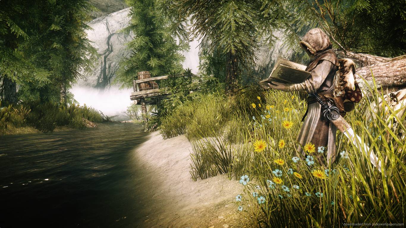 skyrim wallpapers 1366x768 wallpaper cave on skyrim wallpaper 1366x768