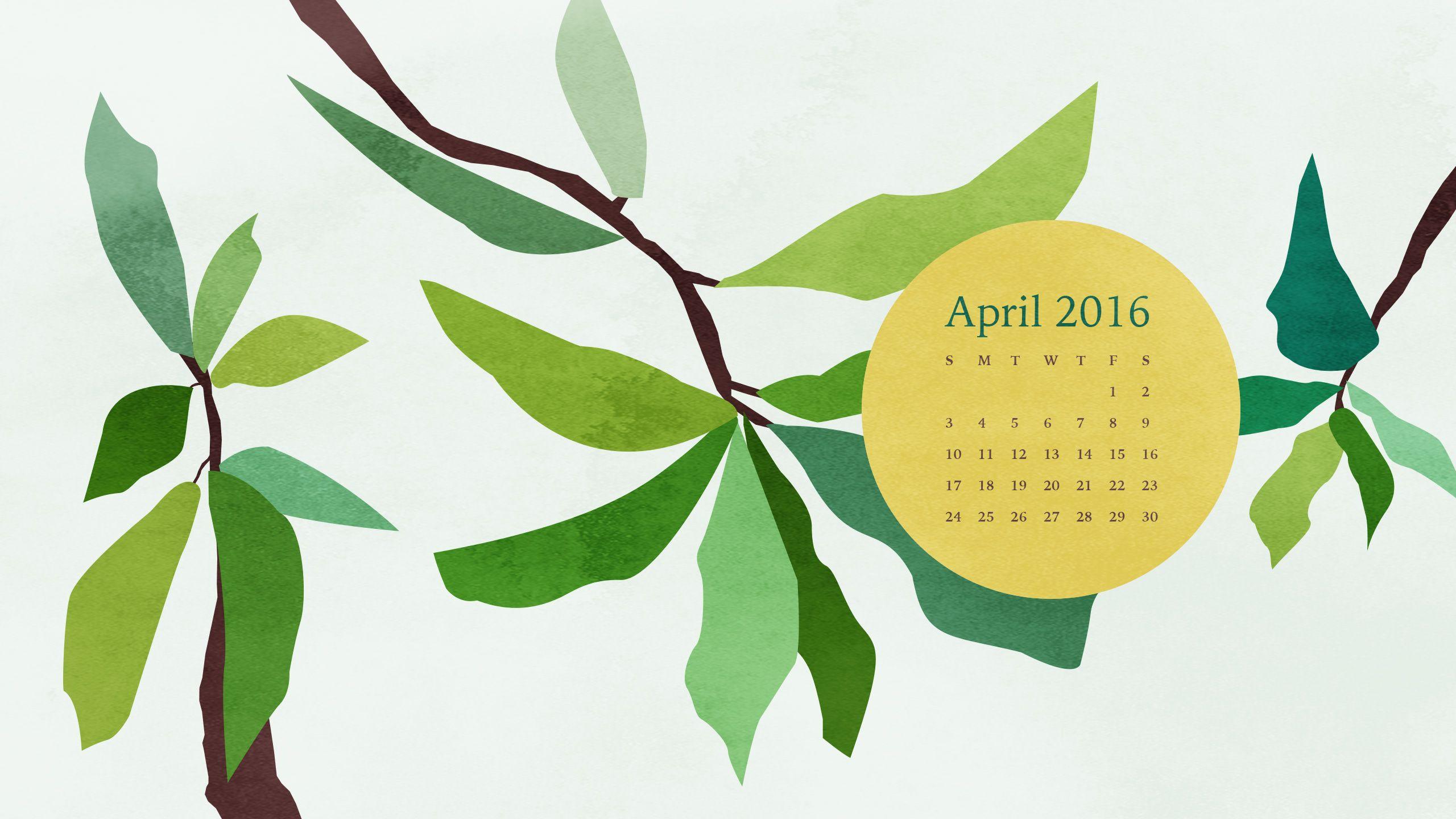 Navigate to pictures or any other folder where an image that you want to save as desktop background is located. Desktop Wallpapers Calendar April 2016 - Wallpaper Cave