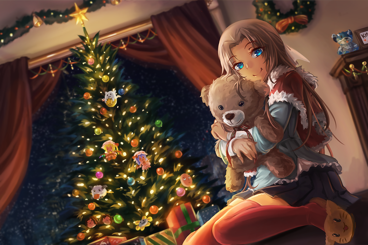 Anime christmas trees wallpapers