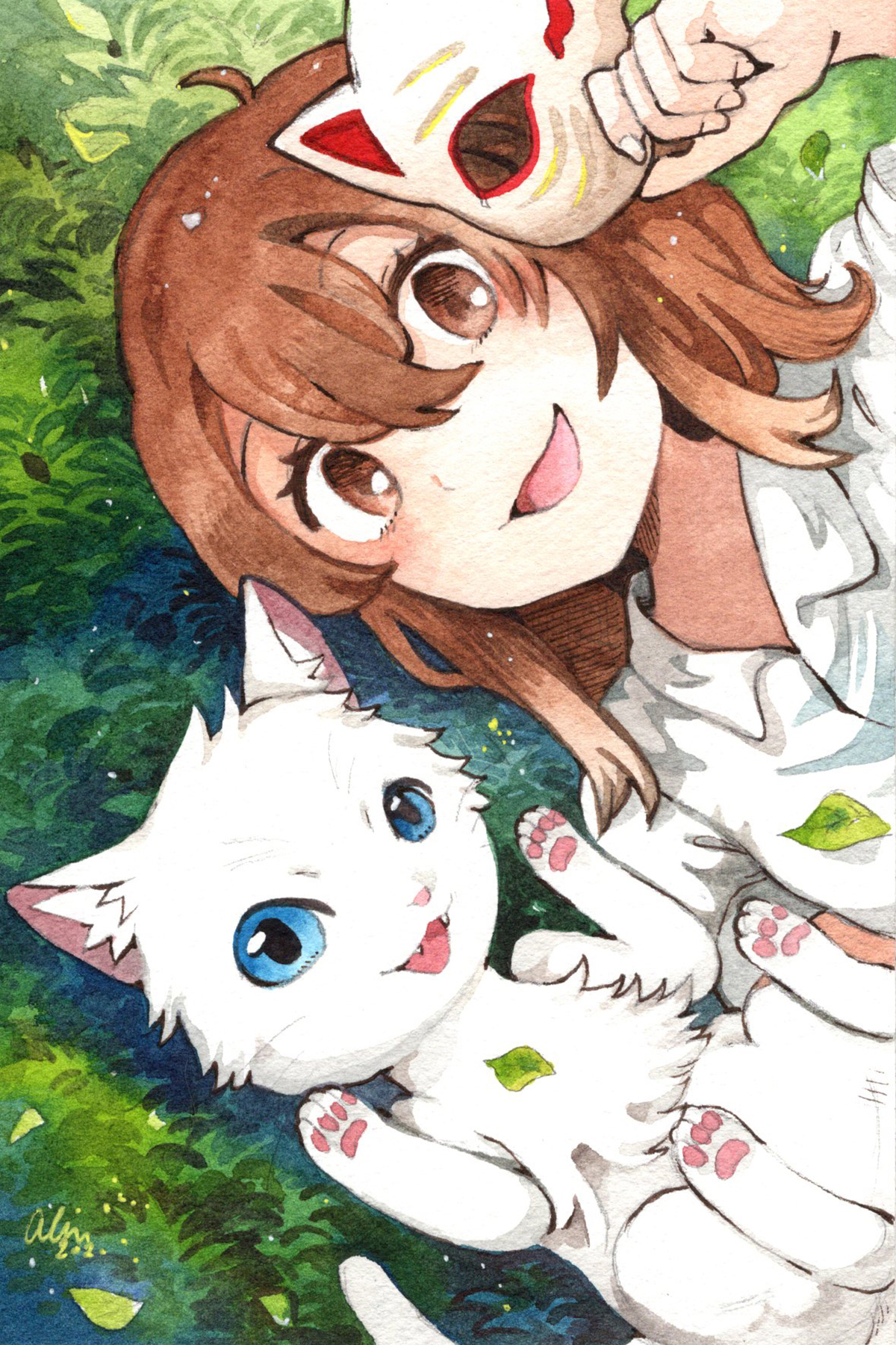 A whisker away cat iphone wallpapers