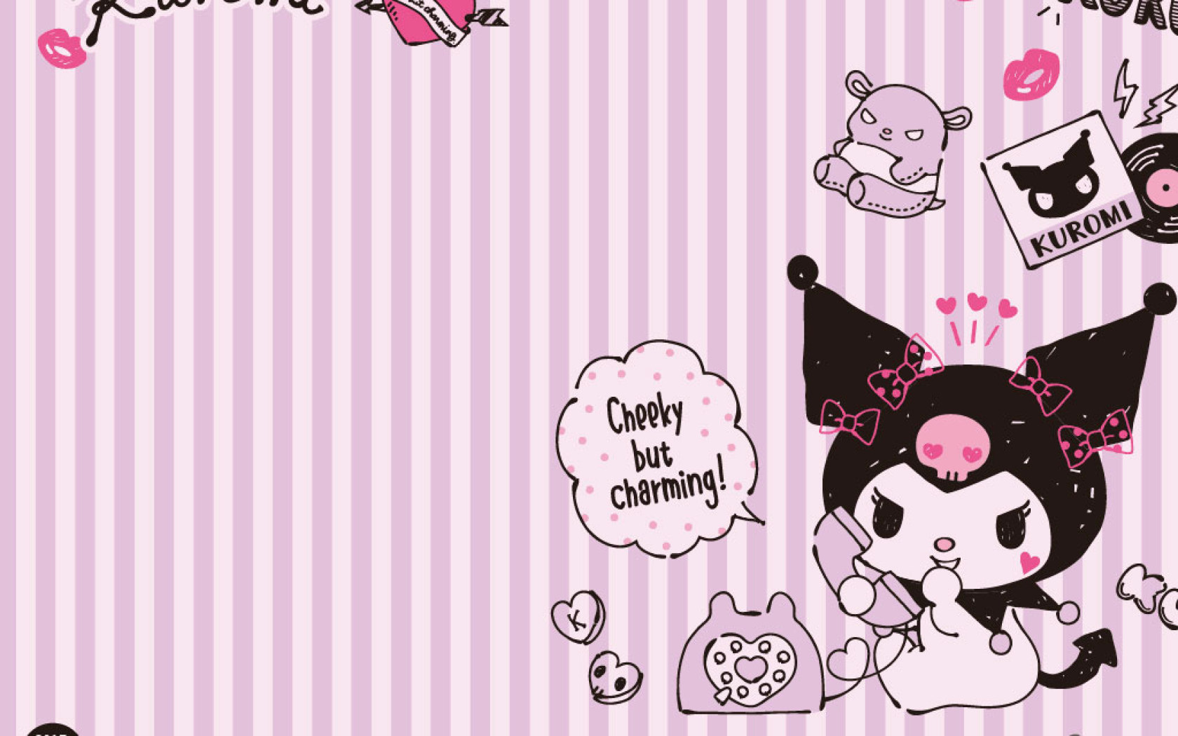 Kuromi laptop wallpapers
