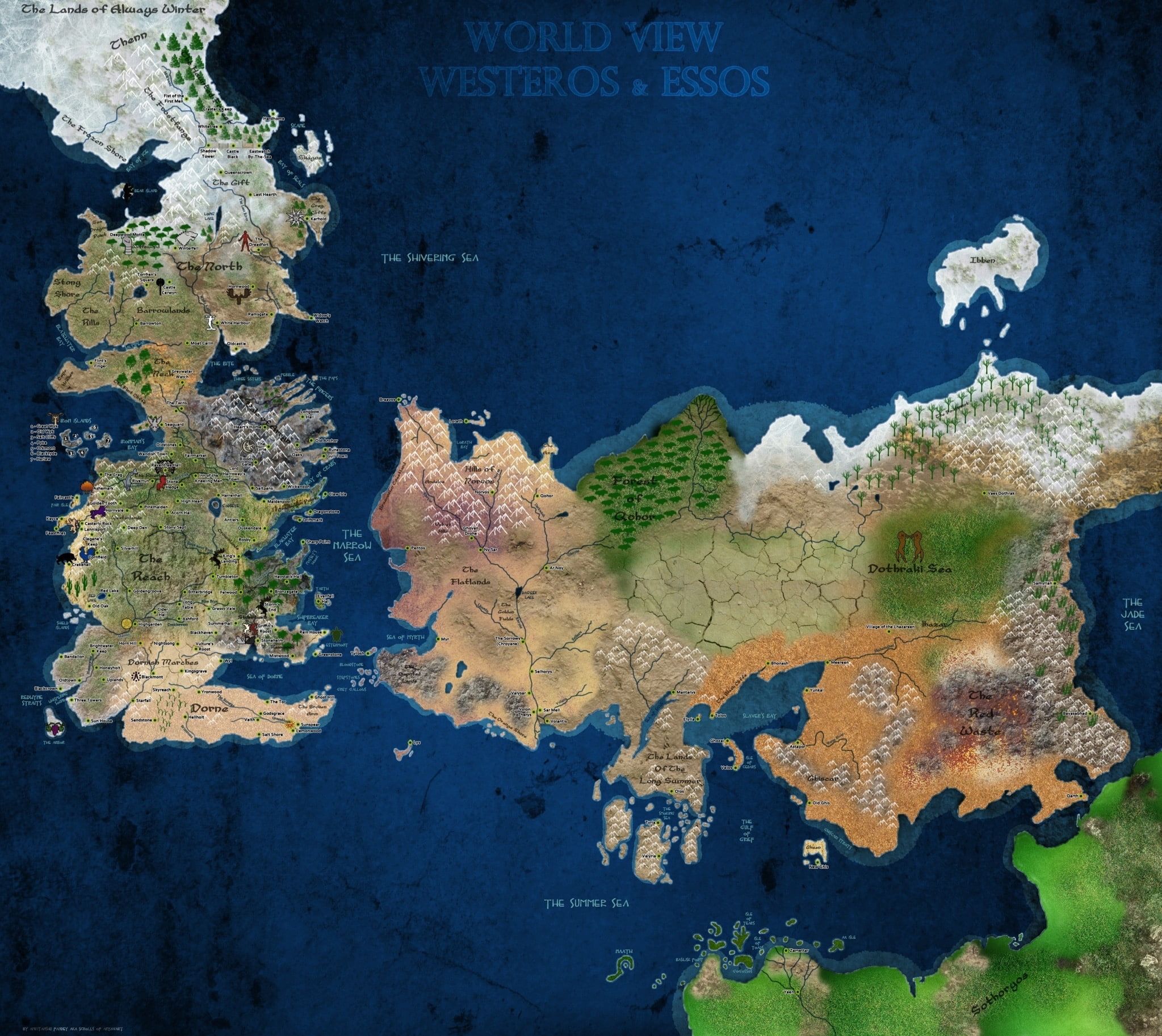 Westeros Map Desktop Wallpapers Wallpaper Cave Wp11504657 