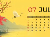 July 2025 Calendar Wallpapers Wallpaper Cave