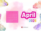 April 2025 Calendar Wallpapers Wallpaper Cave