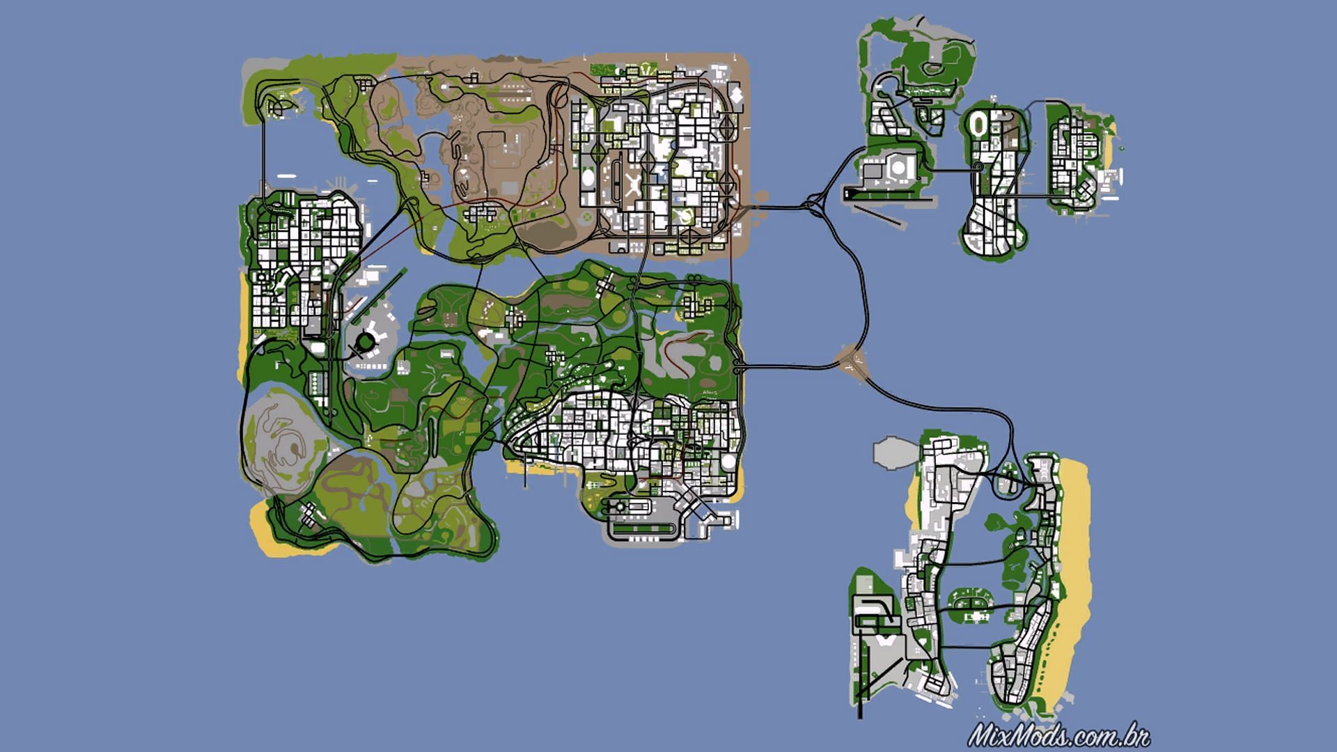 GTA San Andreas Map Wallpapers Wallpaper Cave Wp15535134 