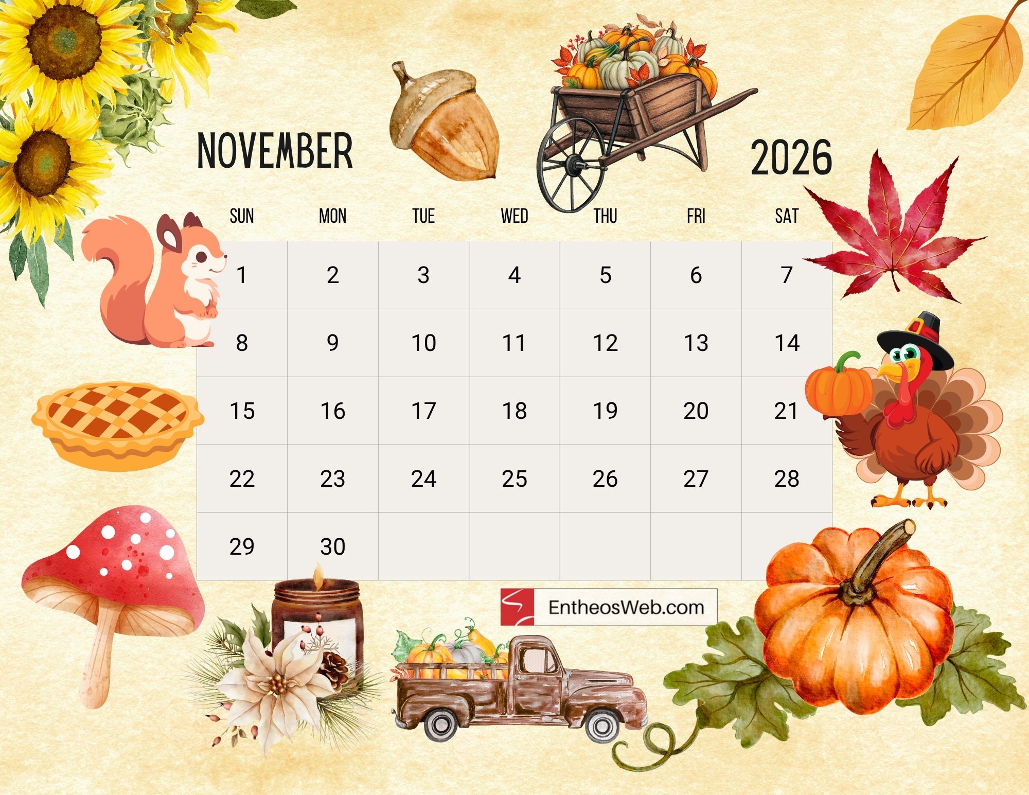 November 2026 Calendar Wallpapers Wallpaper Cave WP16048498.