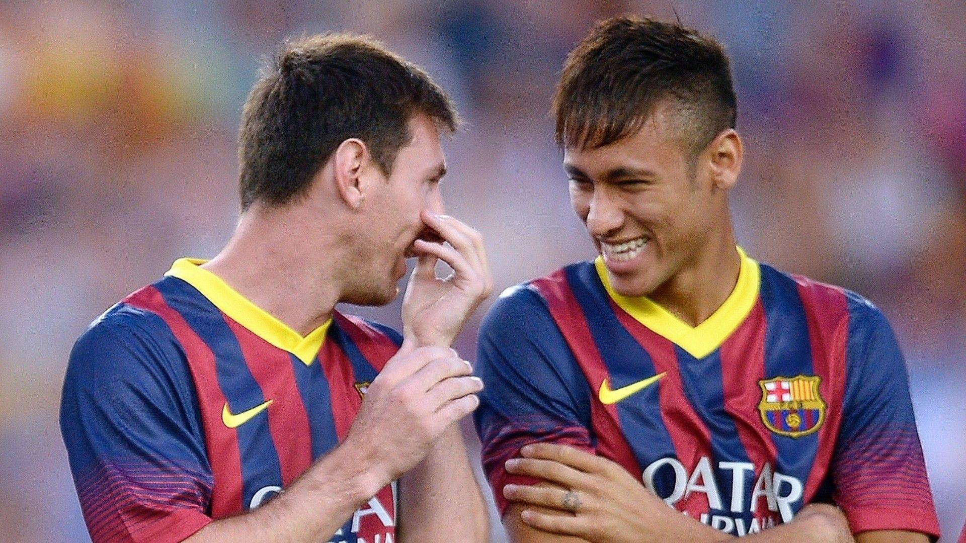 Após vencer o manchester city por 2 a 0 pela segunda rodada da liga dos campeões, neymar festejou com os colegas de psg e publicou uma foto . Messi And Neymar Wallpapers - Wallpaper Cave