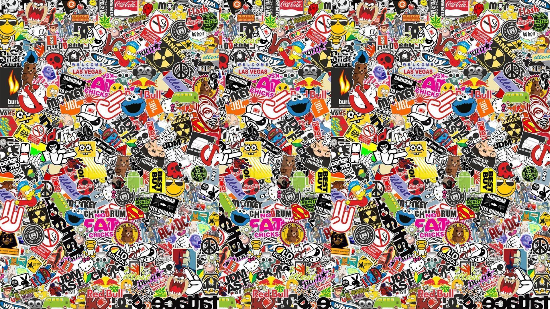 stickerbomb wallpapers wallpaper cave on anime stickers wallpapers