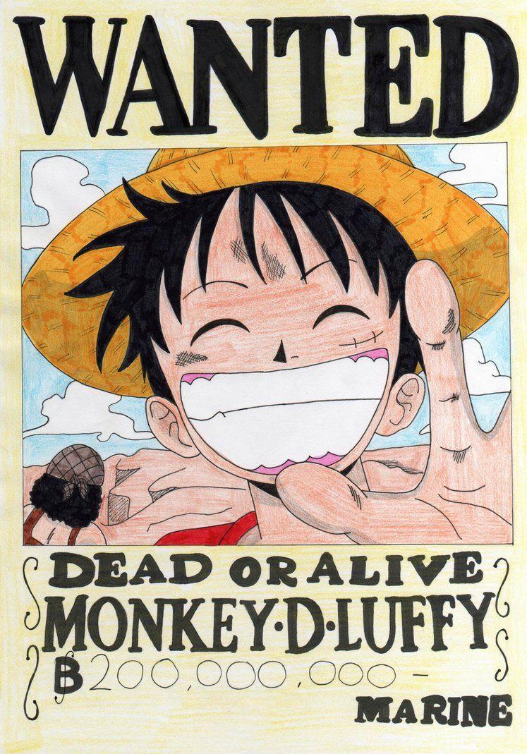 Wanted Poster One Piece Wallpapers Wallpaper Cave