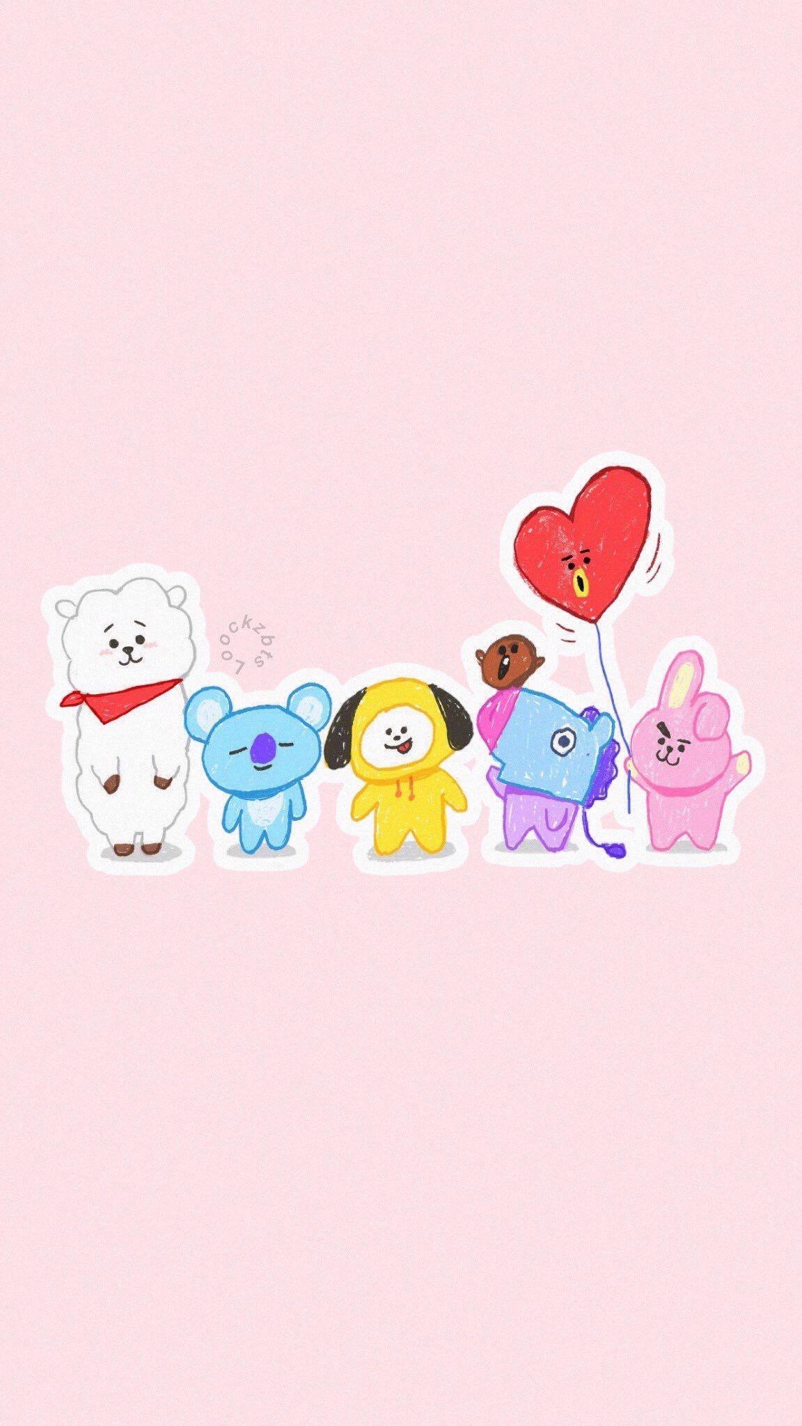 Unduh Gratis Gambar Bts Bt21 Desktop Wallpaper Image K Pop PNG 626x795px Watercolor Terbaru by www.lampunghits.com