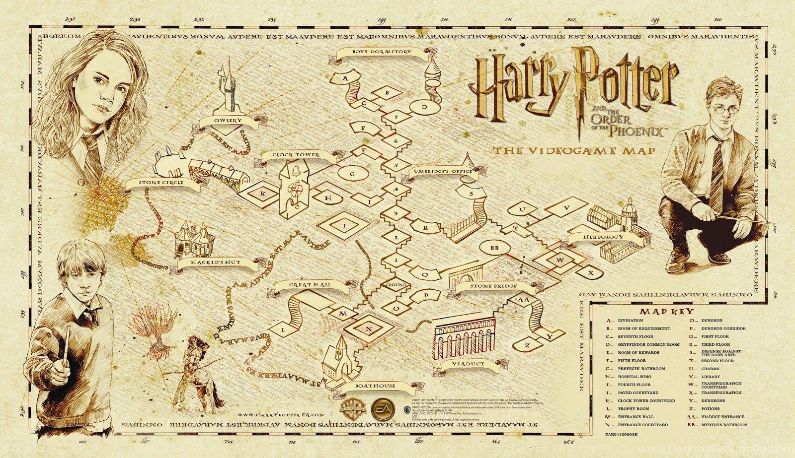 Harry potter map wallpapers