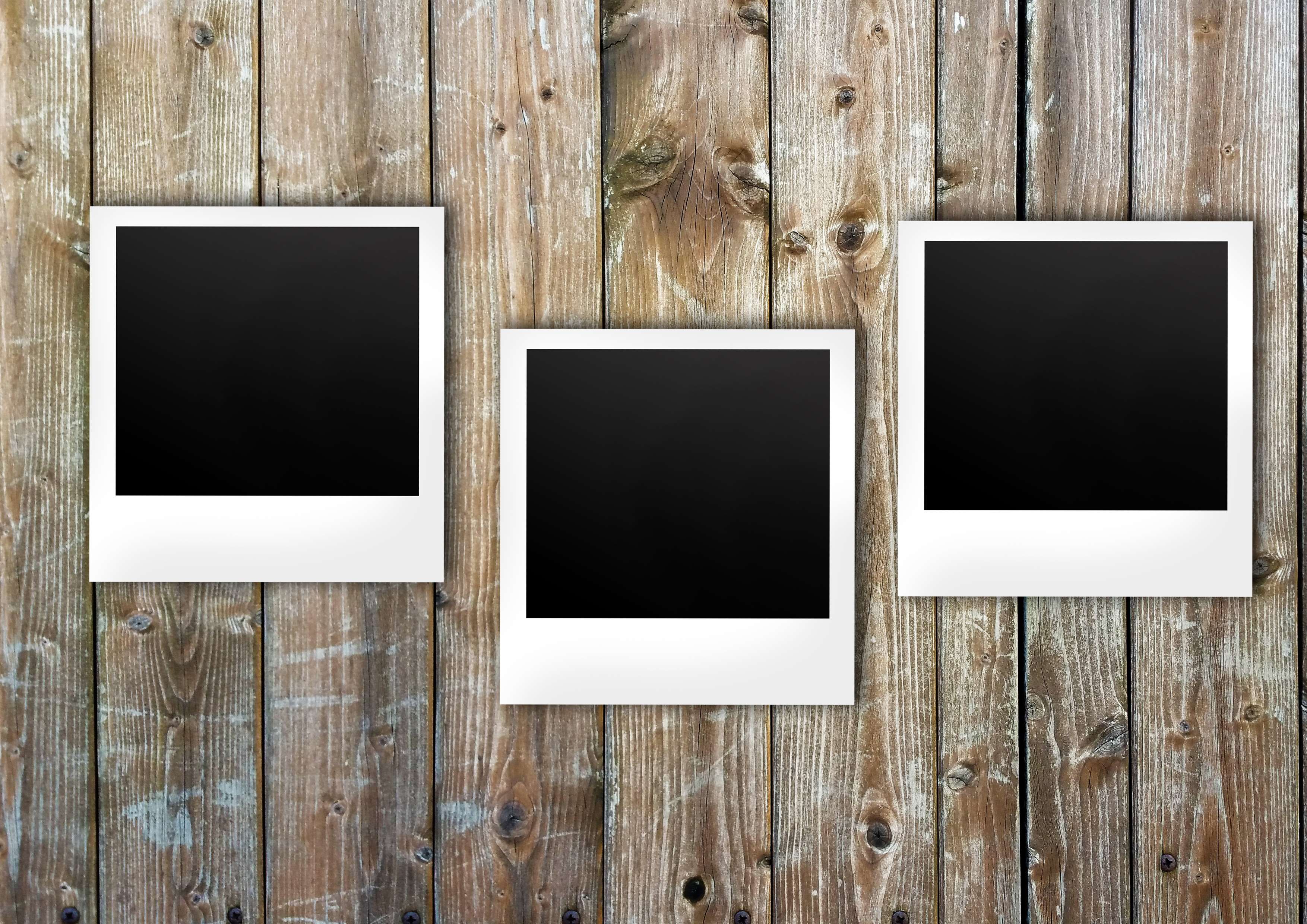 Polaroid wallpaper template