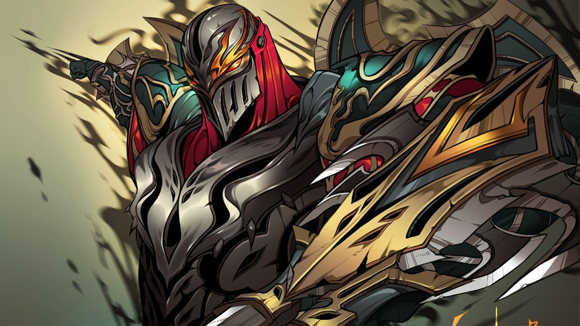 An undead former member of lucian's purifiers. Lol Champion Zed Hd Wallpapers Wallpaper Cave