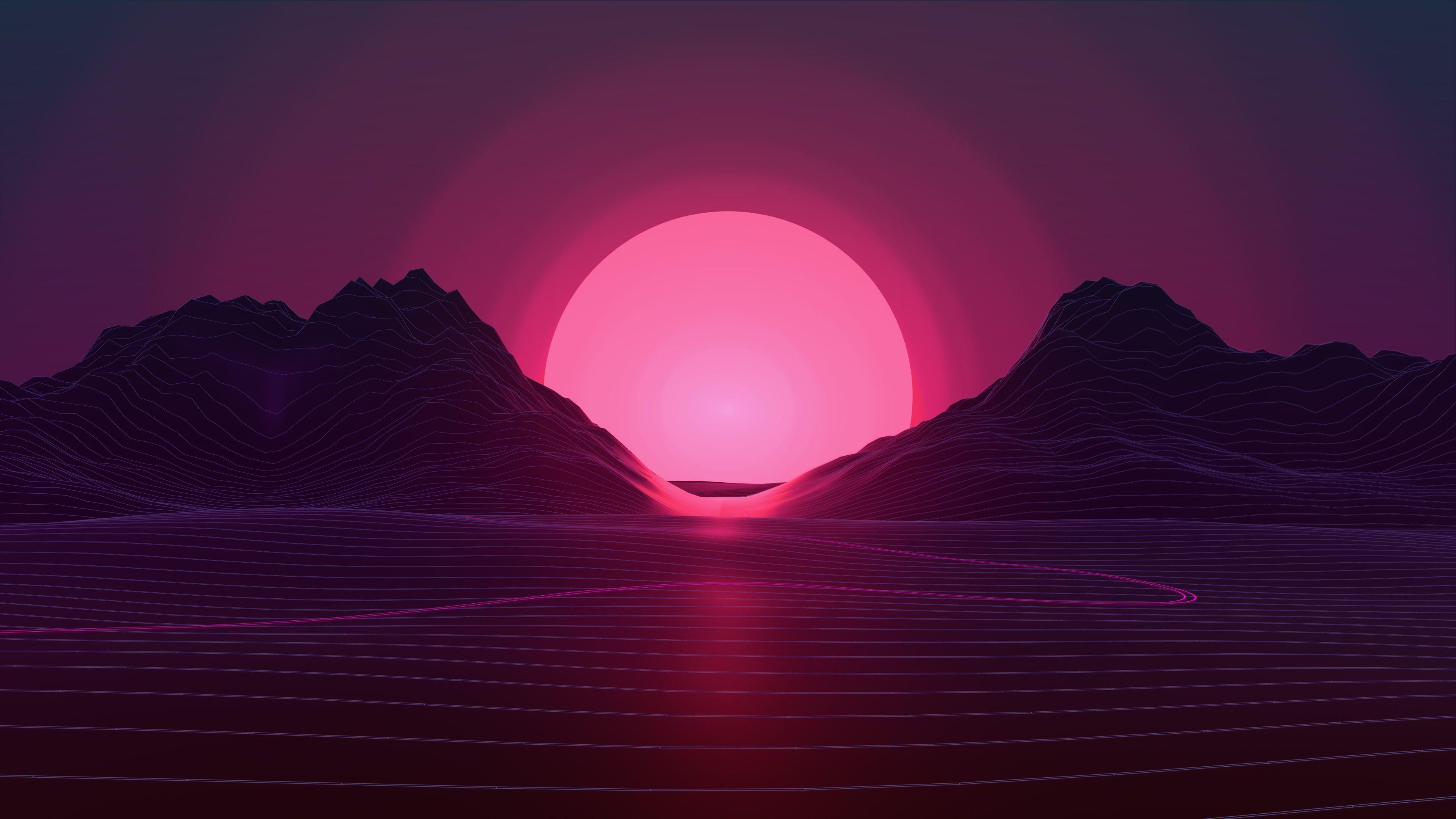 Neon Sunset Wallpapers Wallpaper Cave