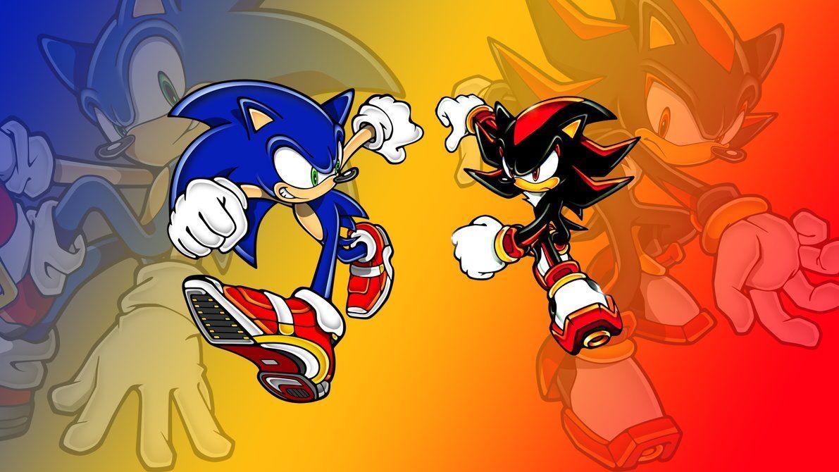sonic and shadow wallpapers wallpaper cave on super sonic and super shadow wallpapers