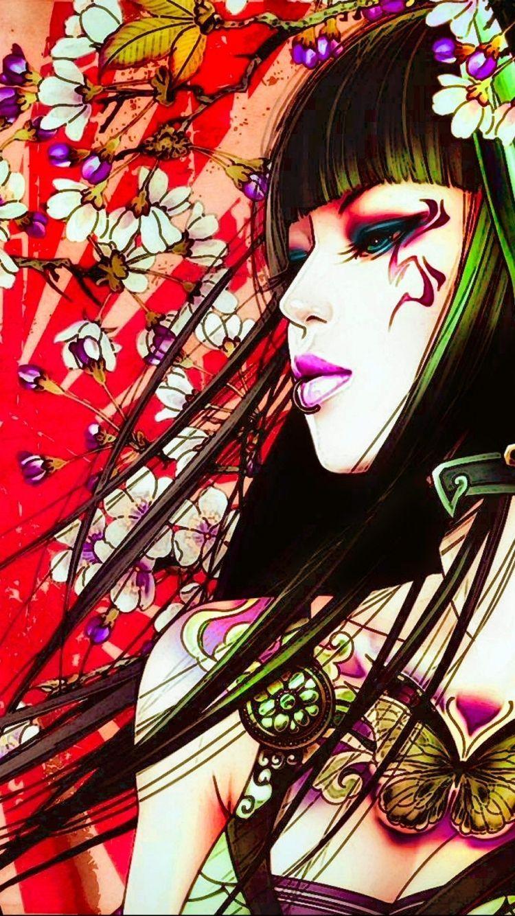 Japanese Geisha Tattoo Wallpaper Novocom Top