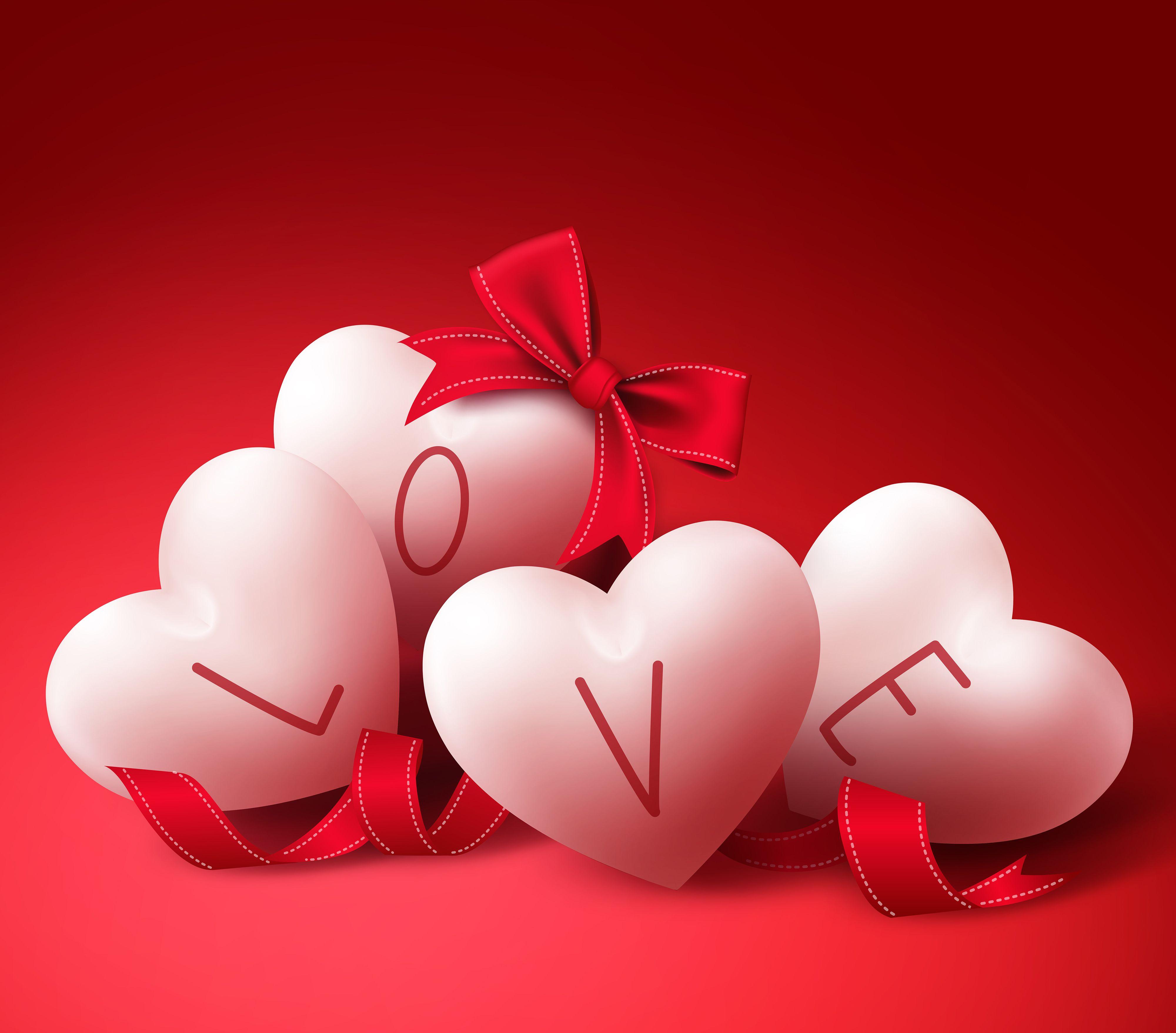 Love hearts background