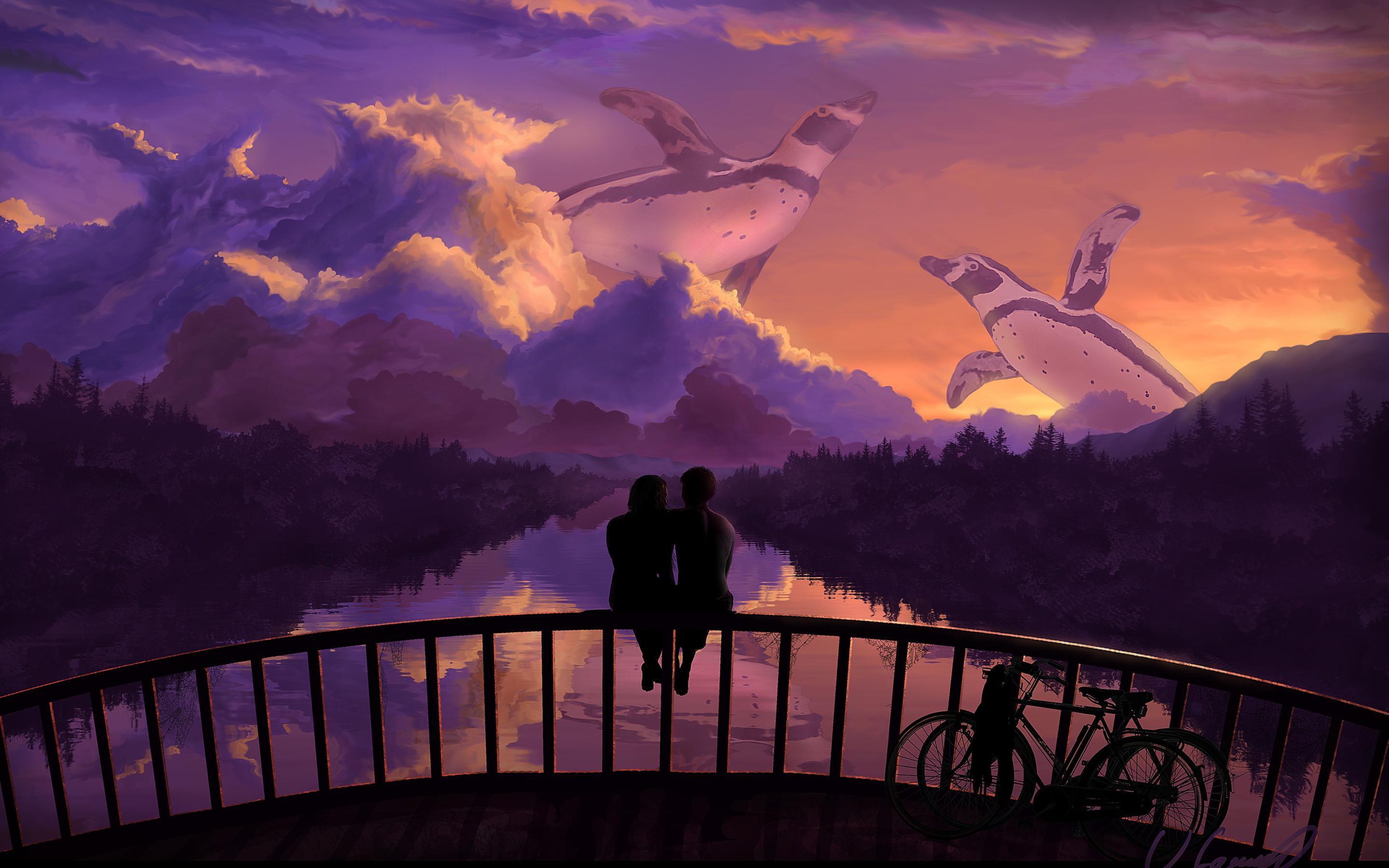 Download 50+ free sunset computer wallpapers and hd background images for any computer, laptop or desktop. Sunset Art Wallpapers Wallpaper Cave