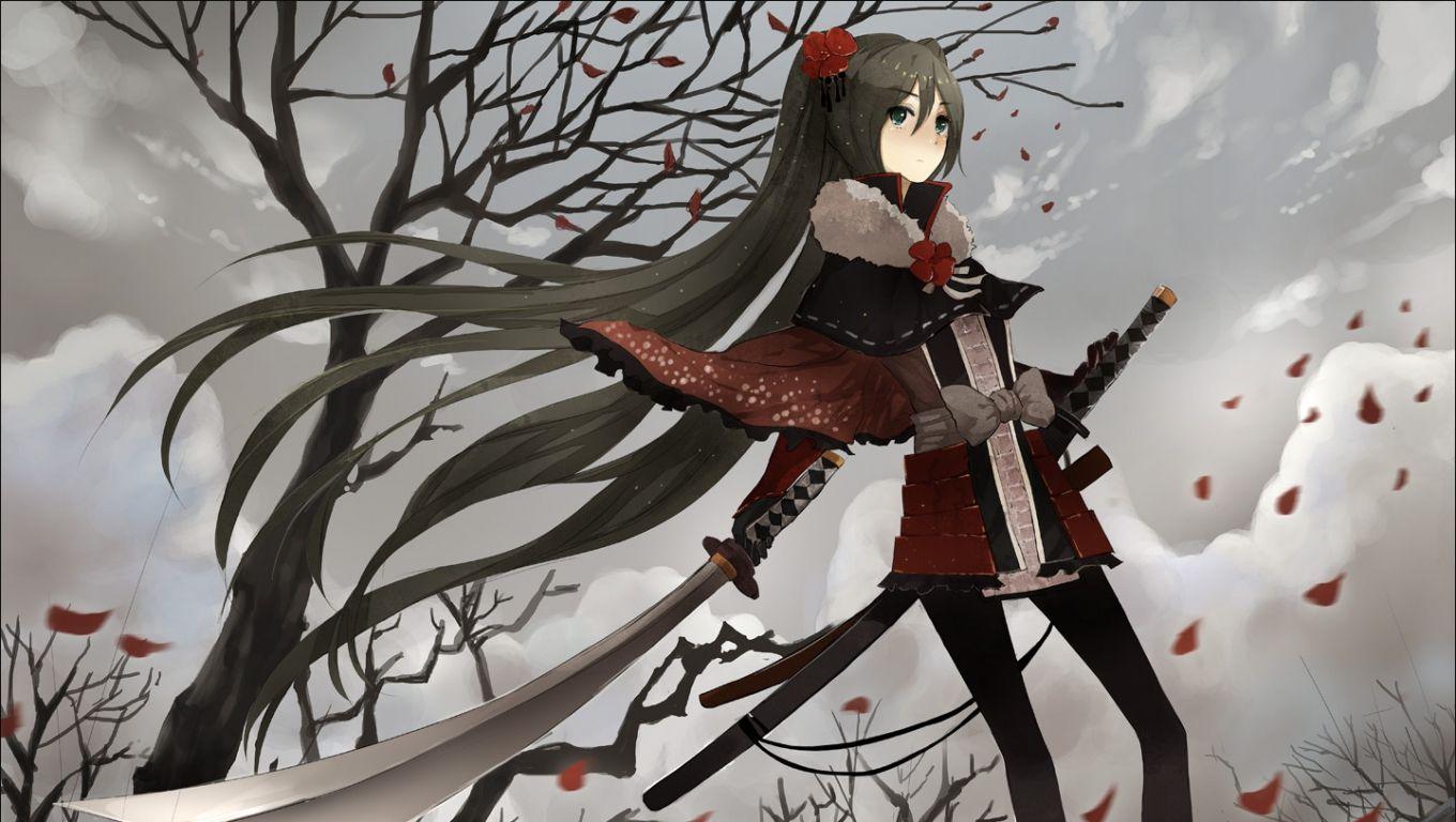 Katana Anime Girls Wallpapers Wallpaper Cave