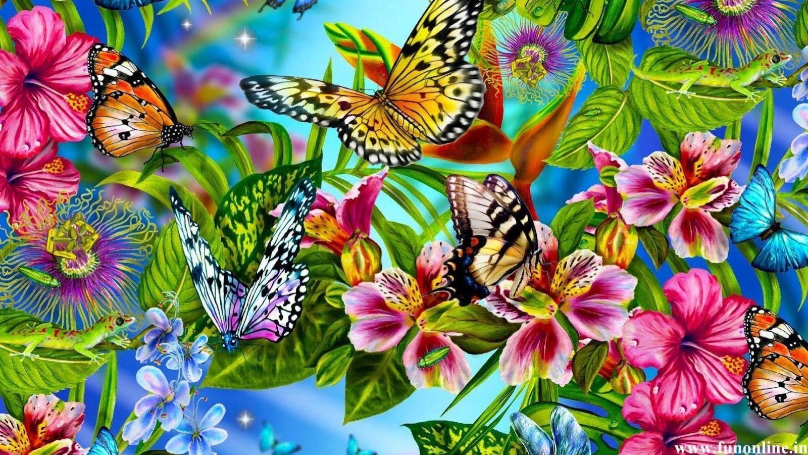 Shopnow butterfly 3d wallpaper vinyl laptop decal 15.6 at best prices with free . Colorful Butterfly Wallpapers Wallpaper Cave