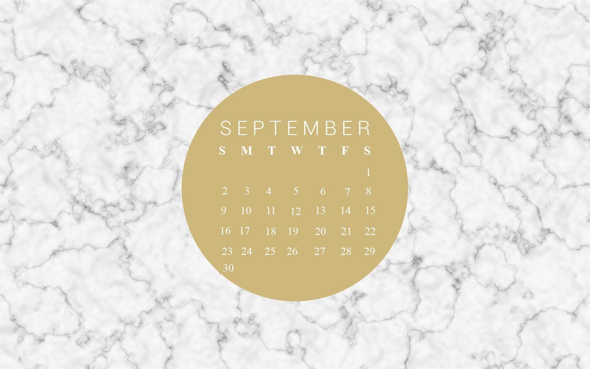 September 2018 calendar wallpapers