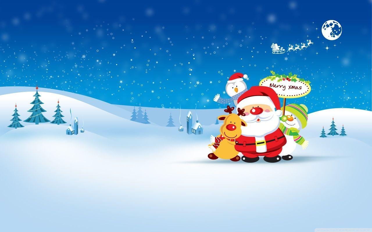 Cartoon christmas wallpapers