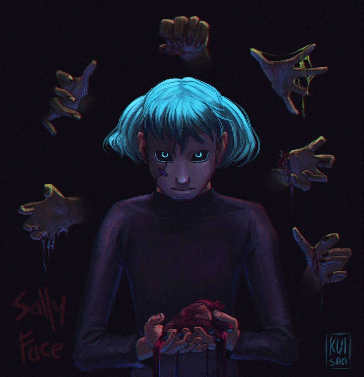 sally face wallpapers wallpaper cave on sally face wallpapers