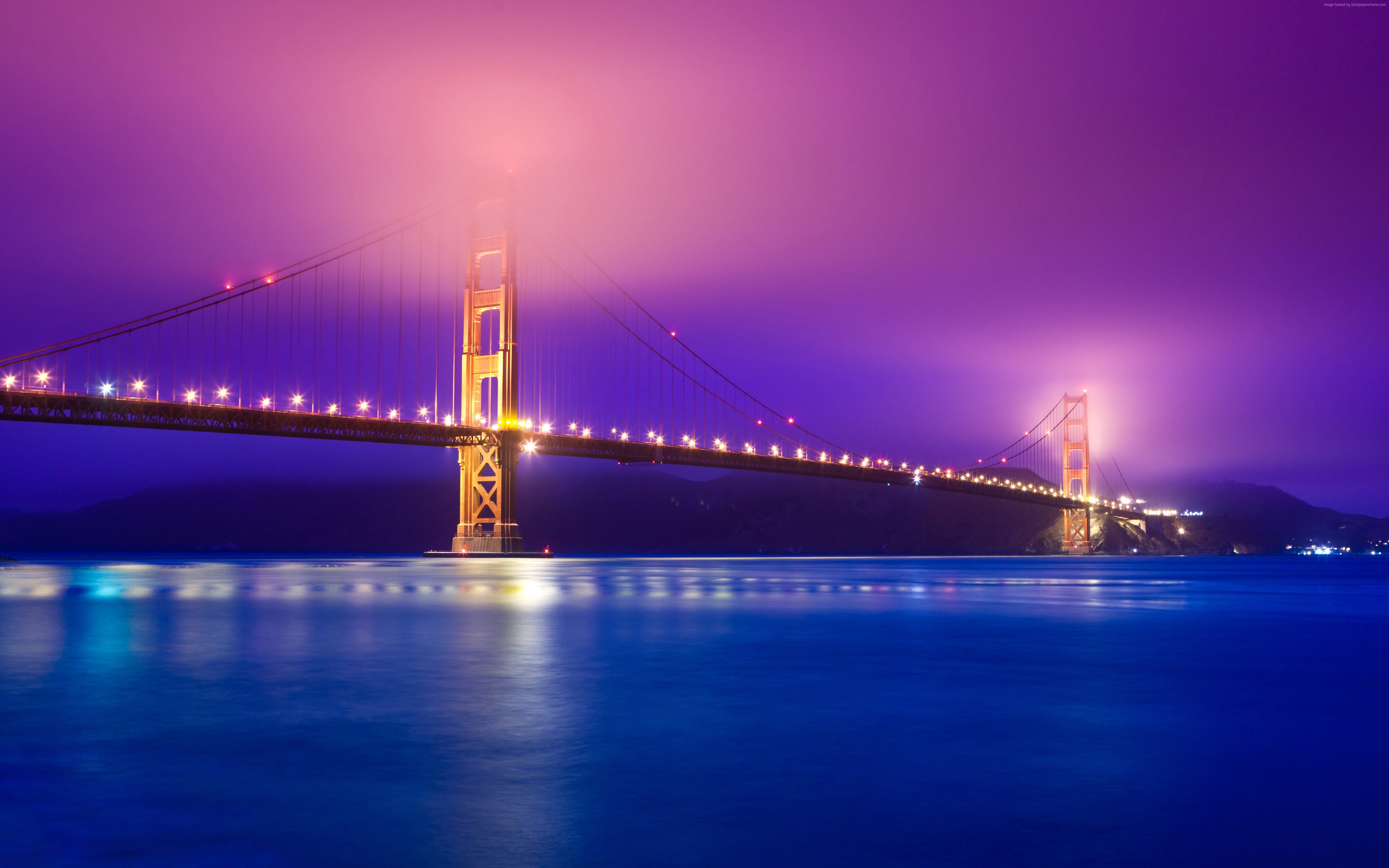 Scarica Gratis immagini Golden Gate Bridge Evening San Francisco Wallpapers Wallpaper Cave il piu cool da parte di