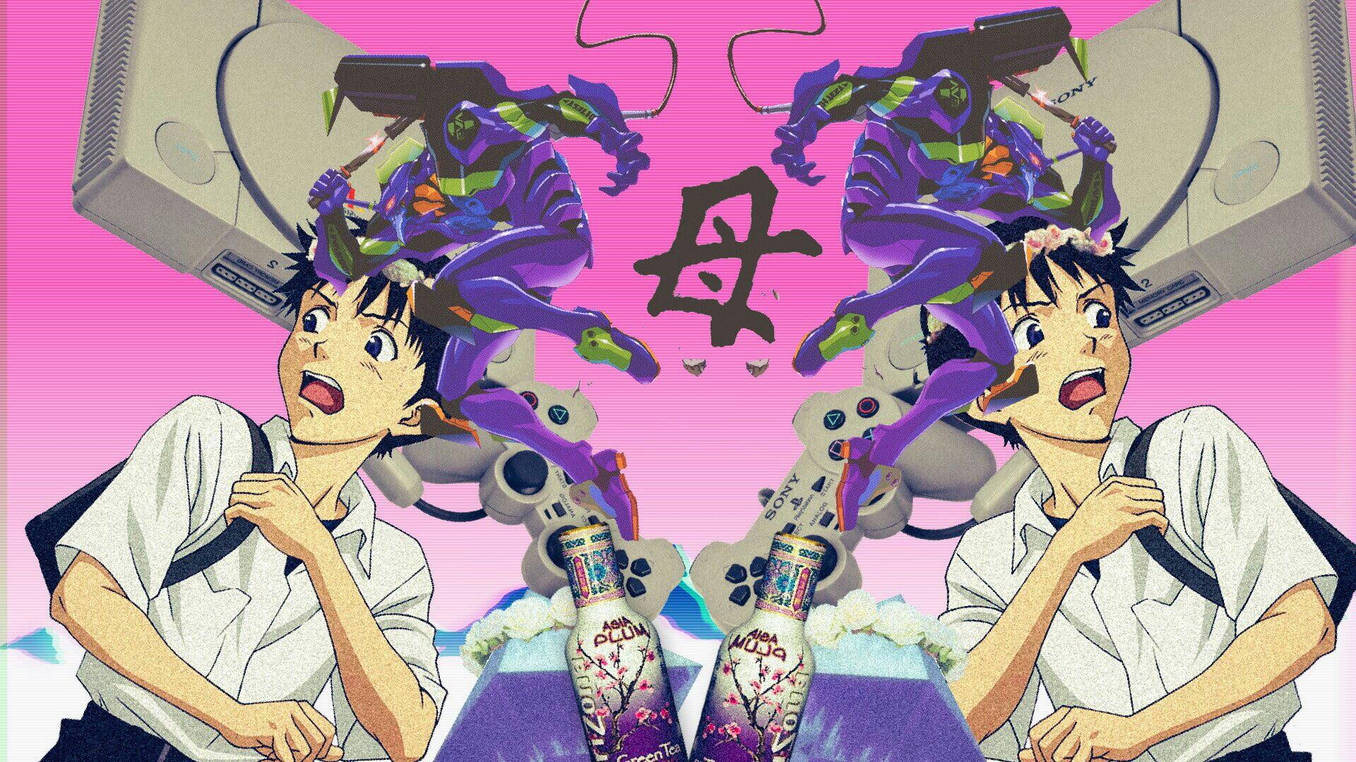 vaporwave anime wallpapers wallpaper cave on vaporwave anime wallpapers