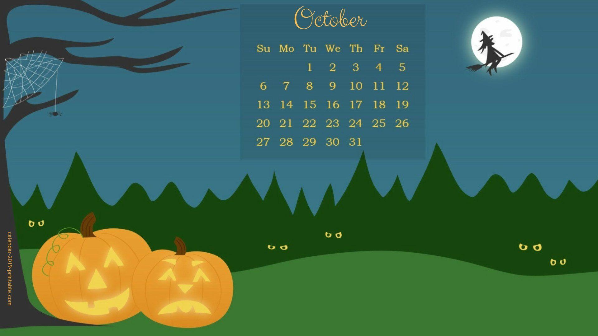 That means it's time for your free october 2019 desktop wallpapers (in two sizes, with and without dates)! October 2019 Calendar Wallpapers Wallpaper Cave