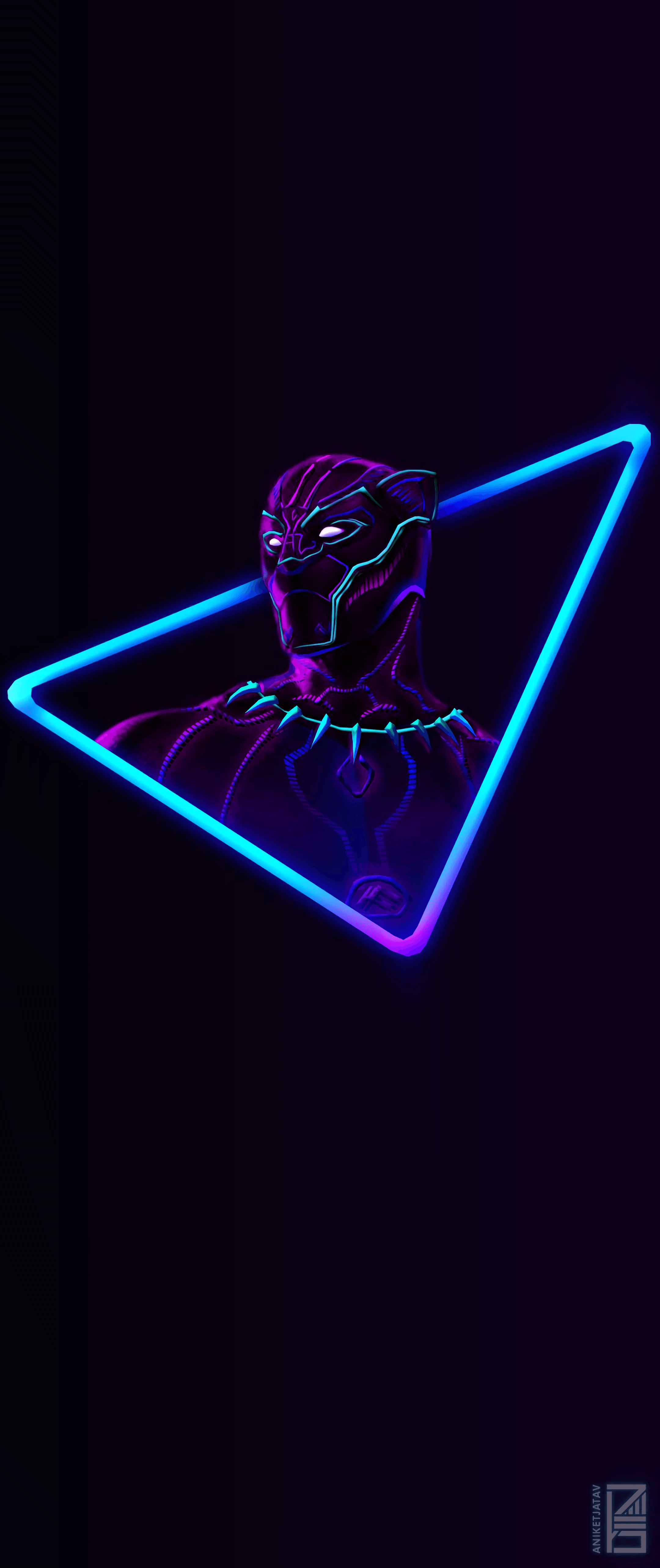 Download black panther neon artwork 5k desktop & mobile backgrounds, photos in hd, 4k, . Black Panther Neon Wallpapers Wallpaper Cave