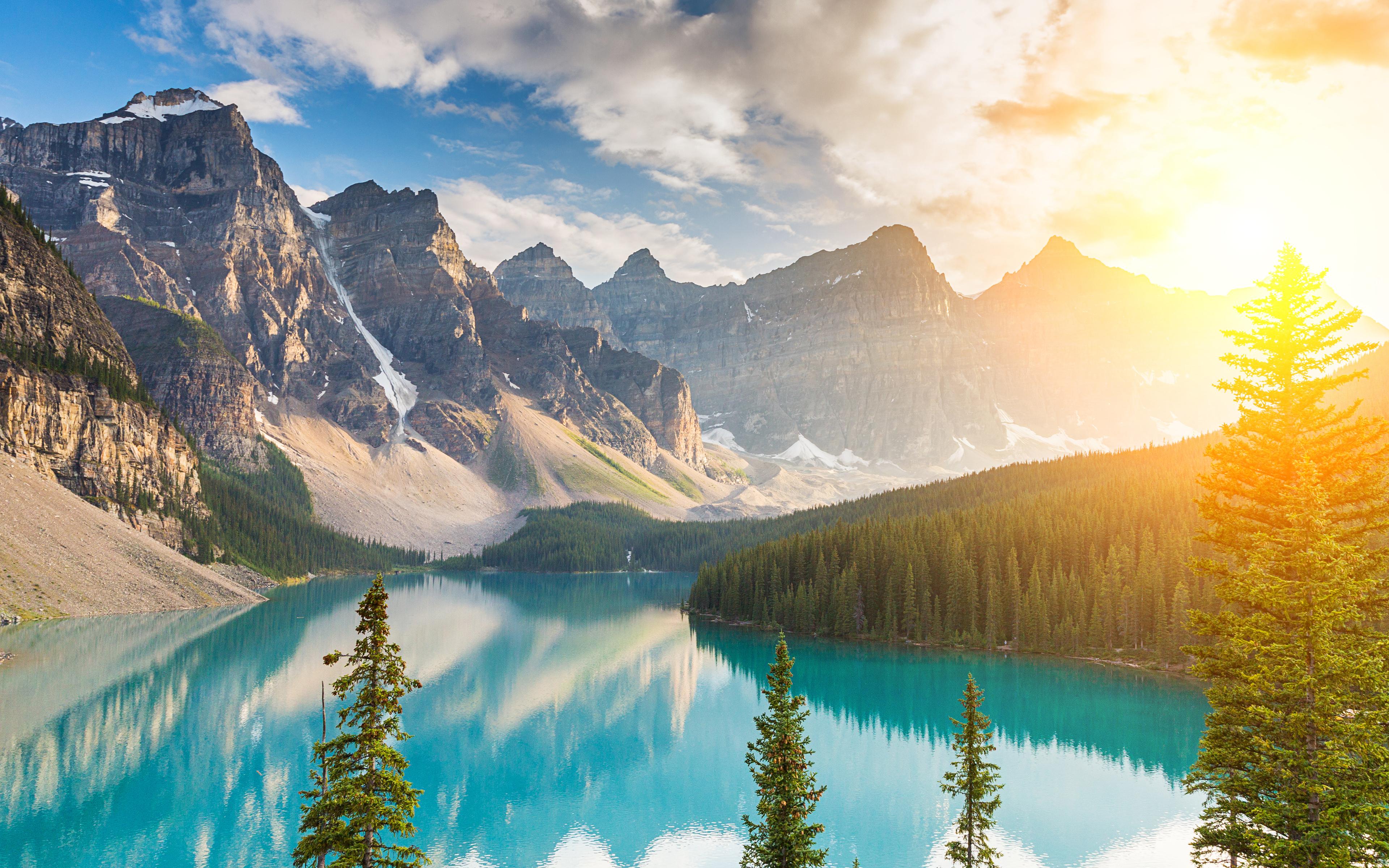 Download the perfect mountain sunrise pictures. Moraine Lake Sunrise Wallpapers Wallpaper Cave